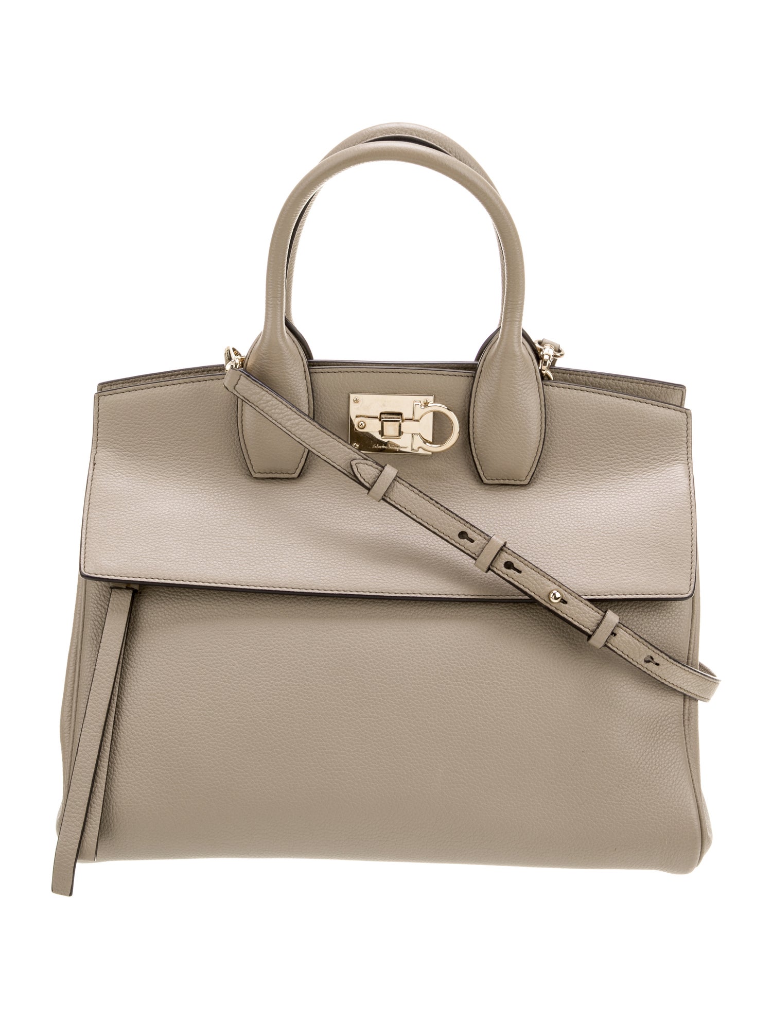 Ferragamo Leather Top Handle Bag