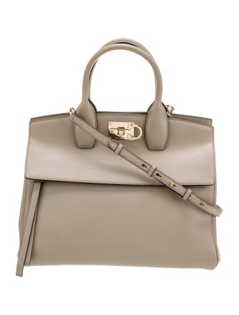 Ferragamo Leather Top Handle Bag