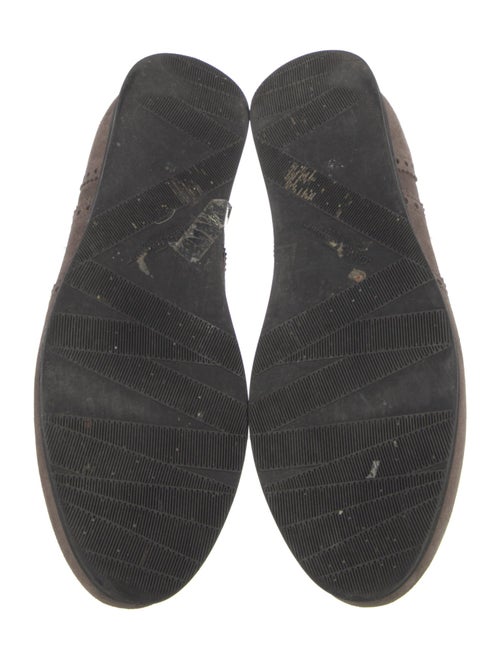 Ferragamo Suede Leather Trim Embellishment Oxfords