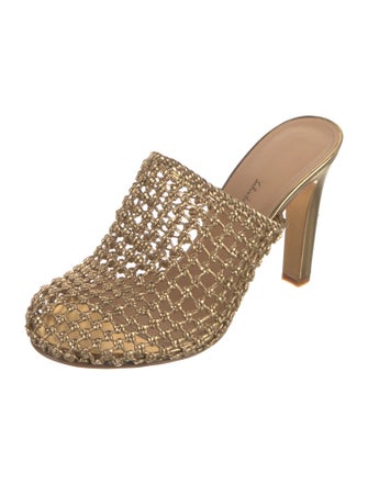 Salvatore Ferragamo Leather Printed Mules