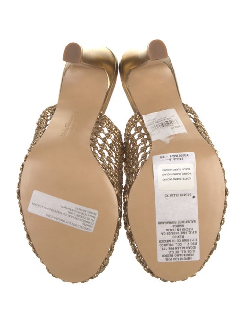 Salvatore Ferragamo Leather Printed Mules