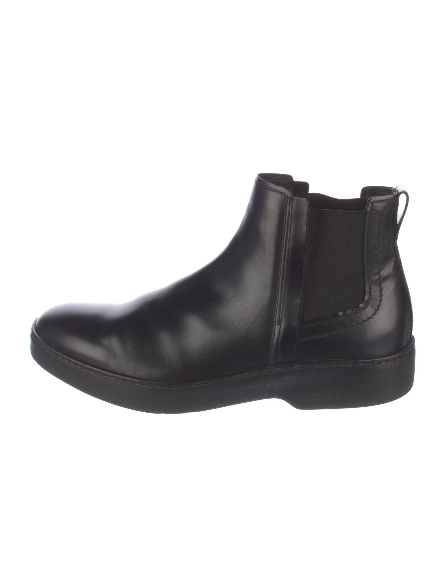 Salvatore Ferragamo Leather Chelsea Boots