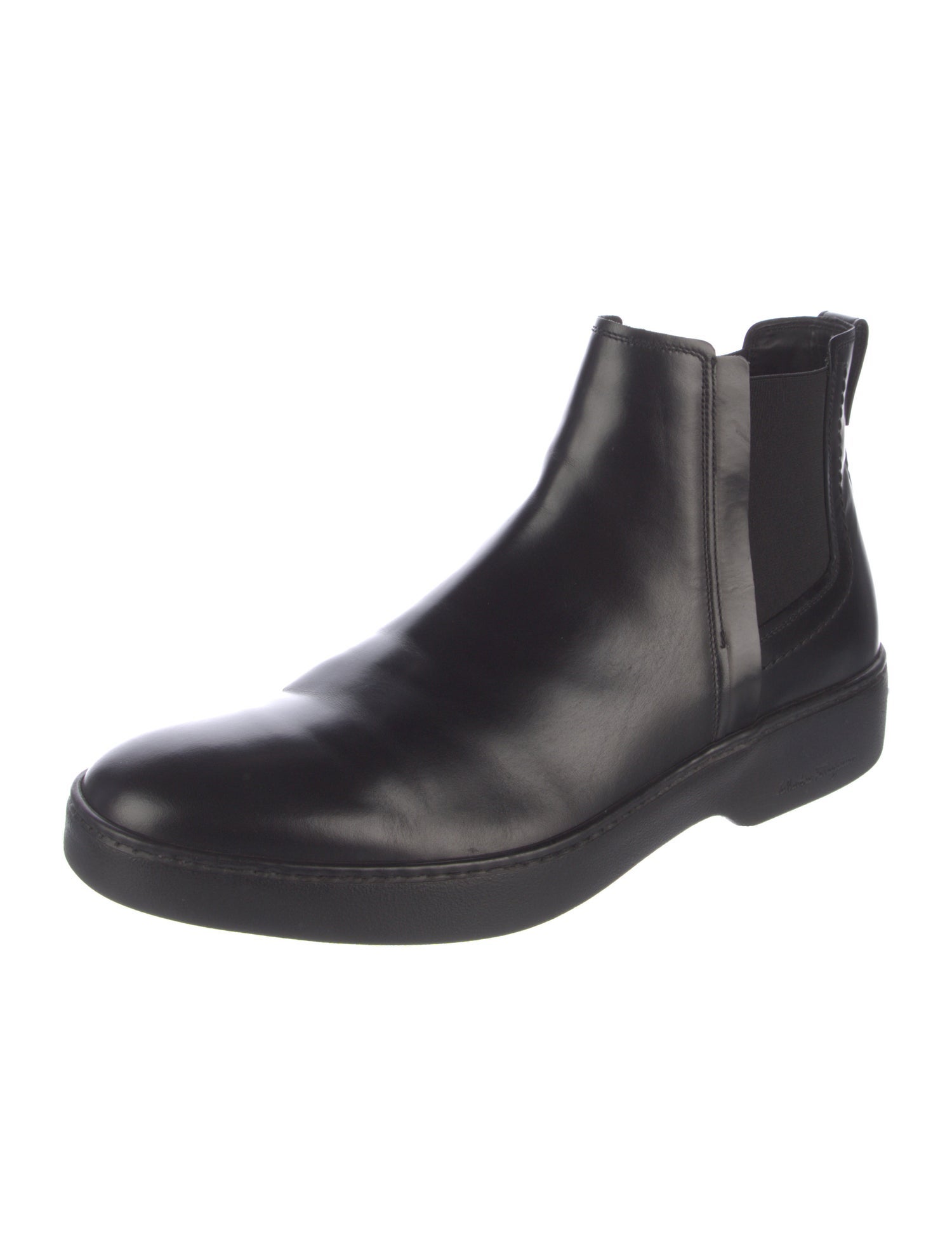 Salvatore Ferragamo Leather Chelsea Boots