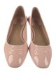 Ferragamo Gancini Logo Patent Leather Ballet Flats