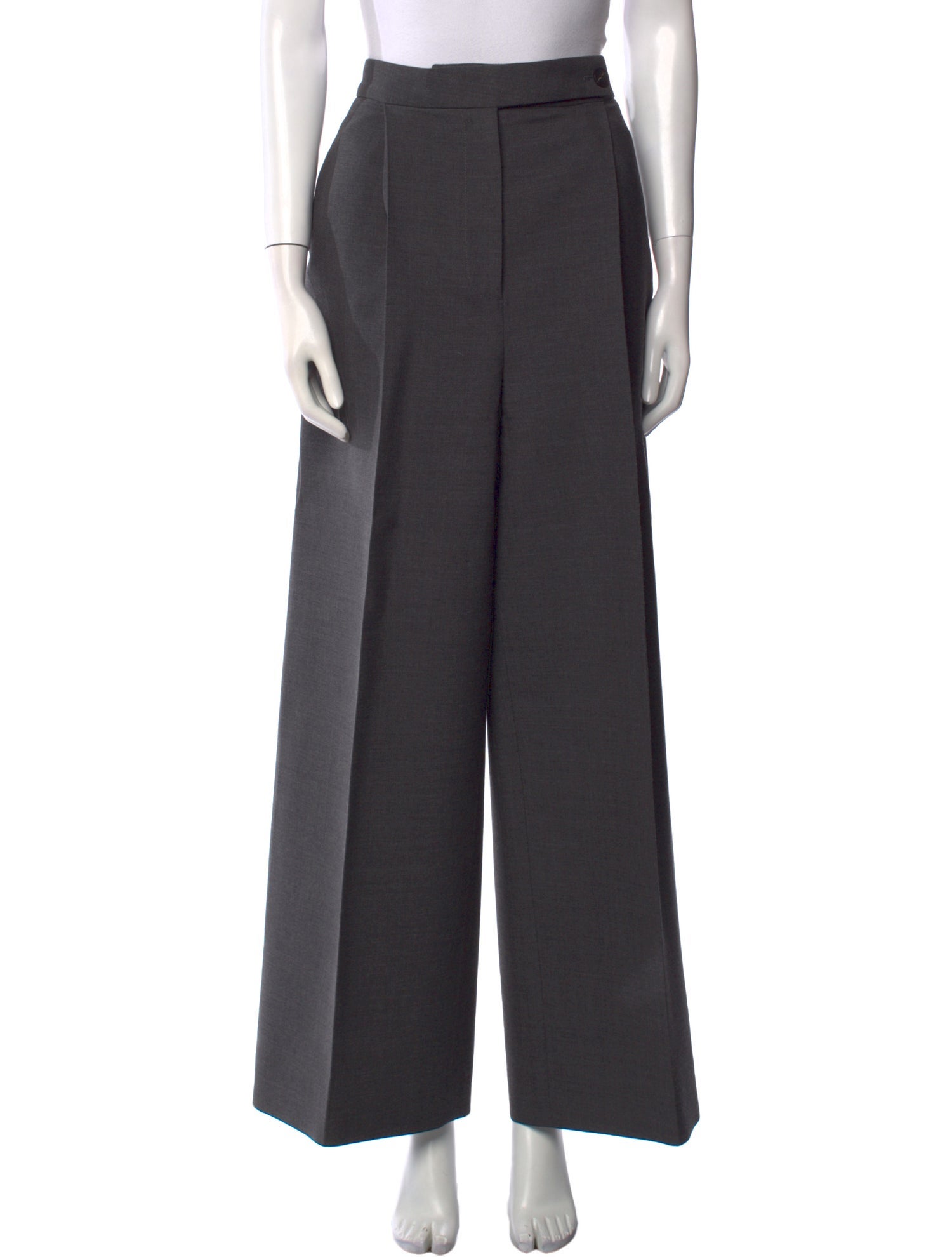 Ferragamo Virgin Wool Wide Leg Pants