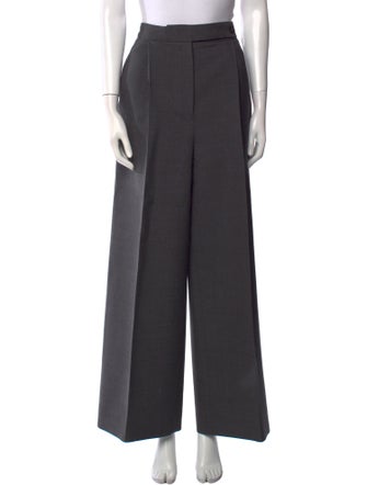 Ferragamo Virgin Wool Wide Leg Pants