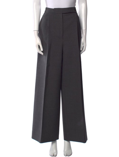Ferragamo Virgin Wool Wide Leg Pants