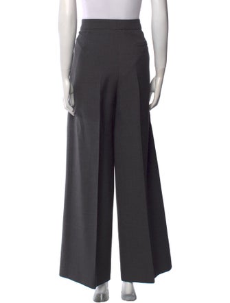 Ferragamo Virgin Wool Wide Leg Pants