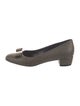 Ferragamo Vara Bow Accent Leather Flats