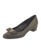 Ferragamo Vara Bow Accent Leather Flats