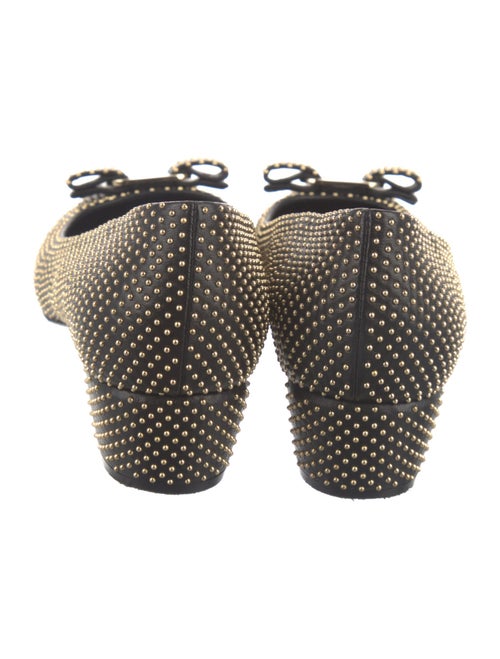 Ferragamo Vara Bow Accent Leather Flats