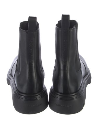 Ferragamo Leather Chelsea Boots