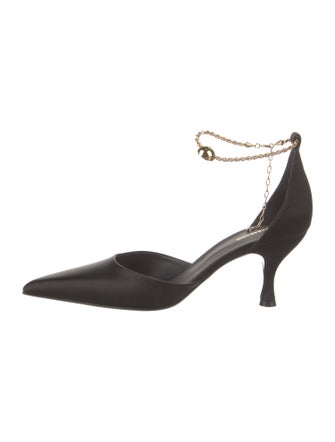 Ferragamo Leather D'Orsay Pumps