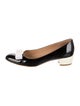 Ferragamo Vara Bow Accent Patent Leather Pumps