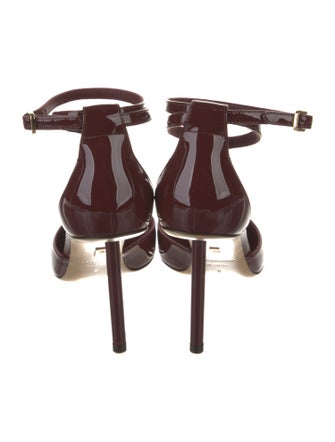 Ferragamo Patent Leather T-Strap Pumps