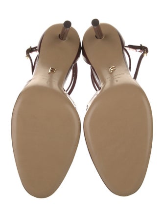 Ferragamo Patent Leather T-Strap Pumps