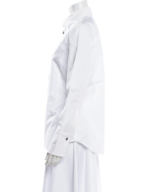 Ferragamo Long Sleeve Button-Up Top