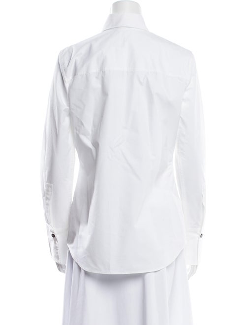 Ferragamo Long Sleeve Button-Up Top