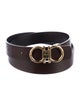 Ferragamo Gancini Logo Leather Belt
