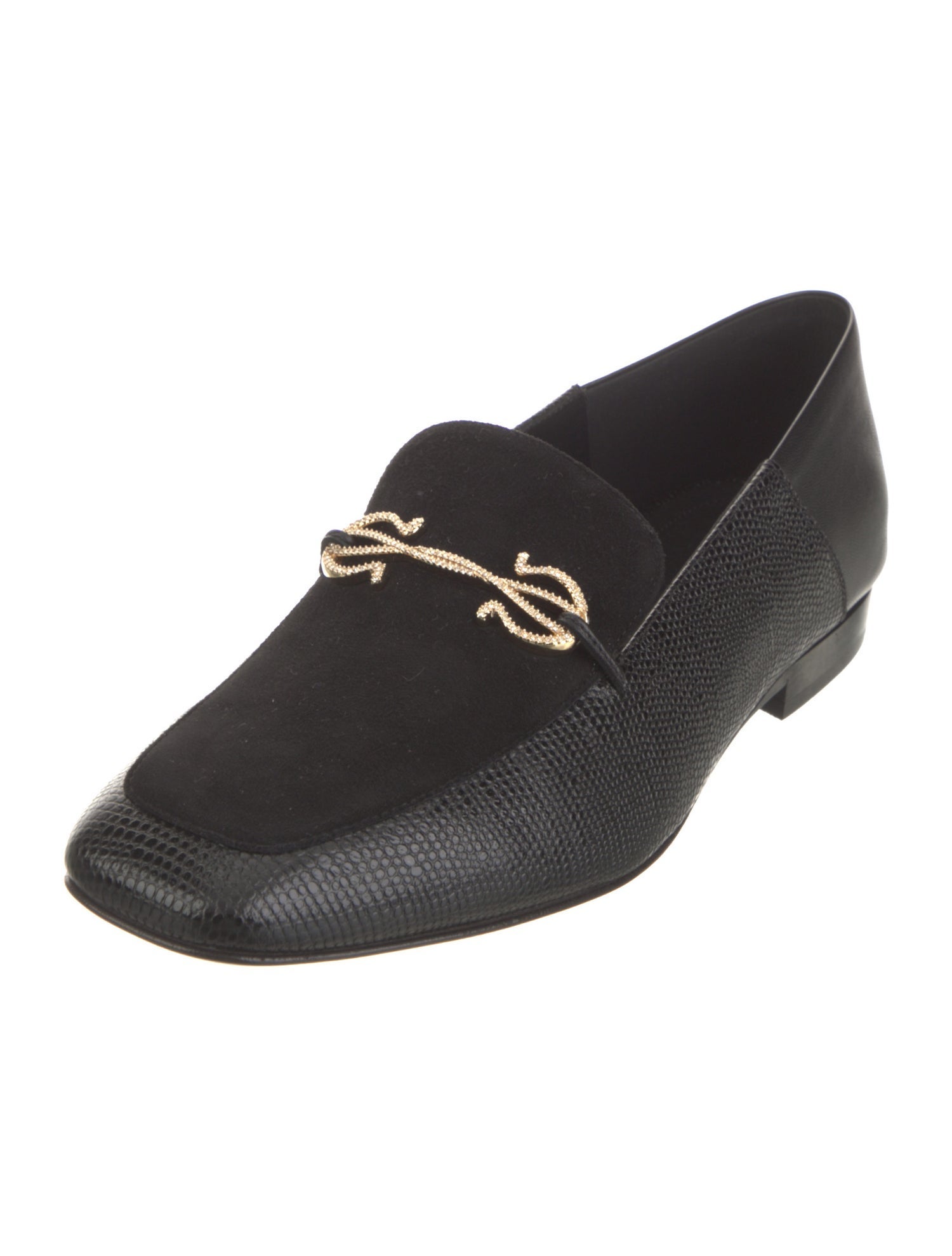 Ferragamo Gancini Logo Leather Dress Loafers