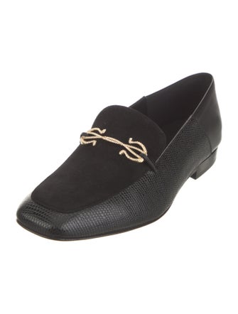 Ferragamo Gancini Logo Leather Dress Loafers