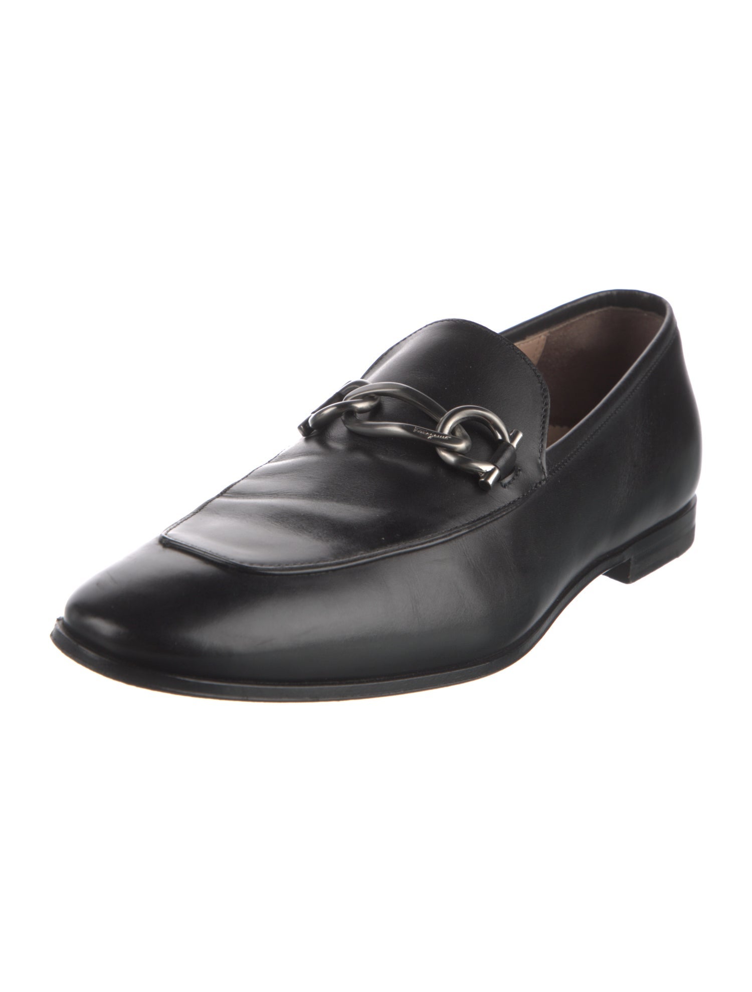 Ferragamo Leather Dress Loafers