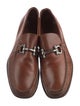 Ferragamo Gancini Logo Leather Loafers