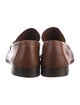 Ferragamo Gancini Logo Leather Loafers