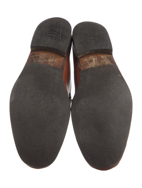 Ferragamo Gancini Logo Leather Loafers