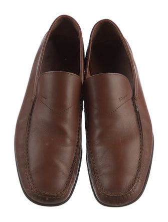 Ferragamo Horsebit Accent Leather Loafers
