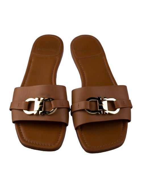 Ferragamo Leather Slides