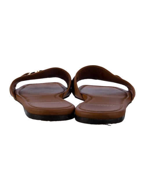 Ferragamo Leather Slides