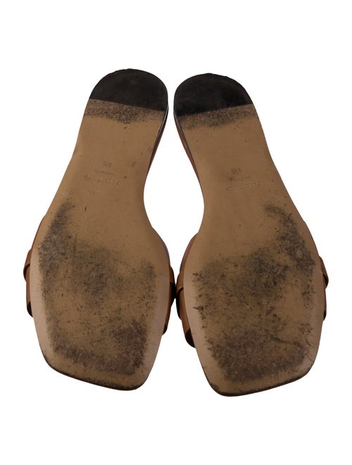 Ferragamo Leather Slides