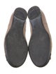 Ferragamo Leather Colorblock Pattern Ballet Flats