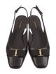 Ferragamo Embossed Leather Slingback Pumps