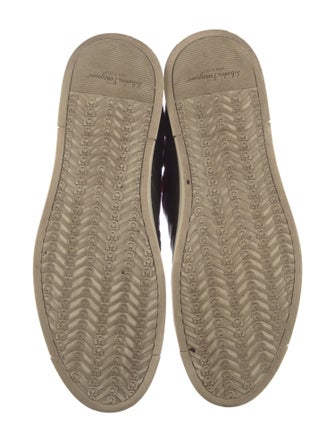 Ferragamo Gancini Logo Leather Sneakers