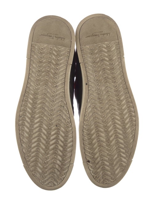 Ferragamo Gancini Logo Leather Sneakers