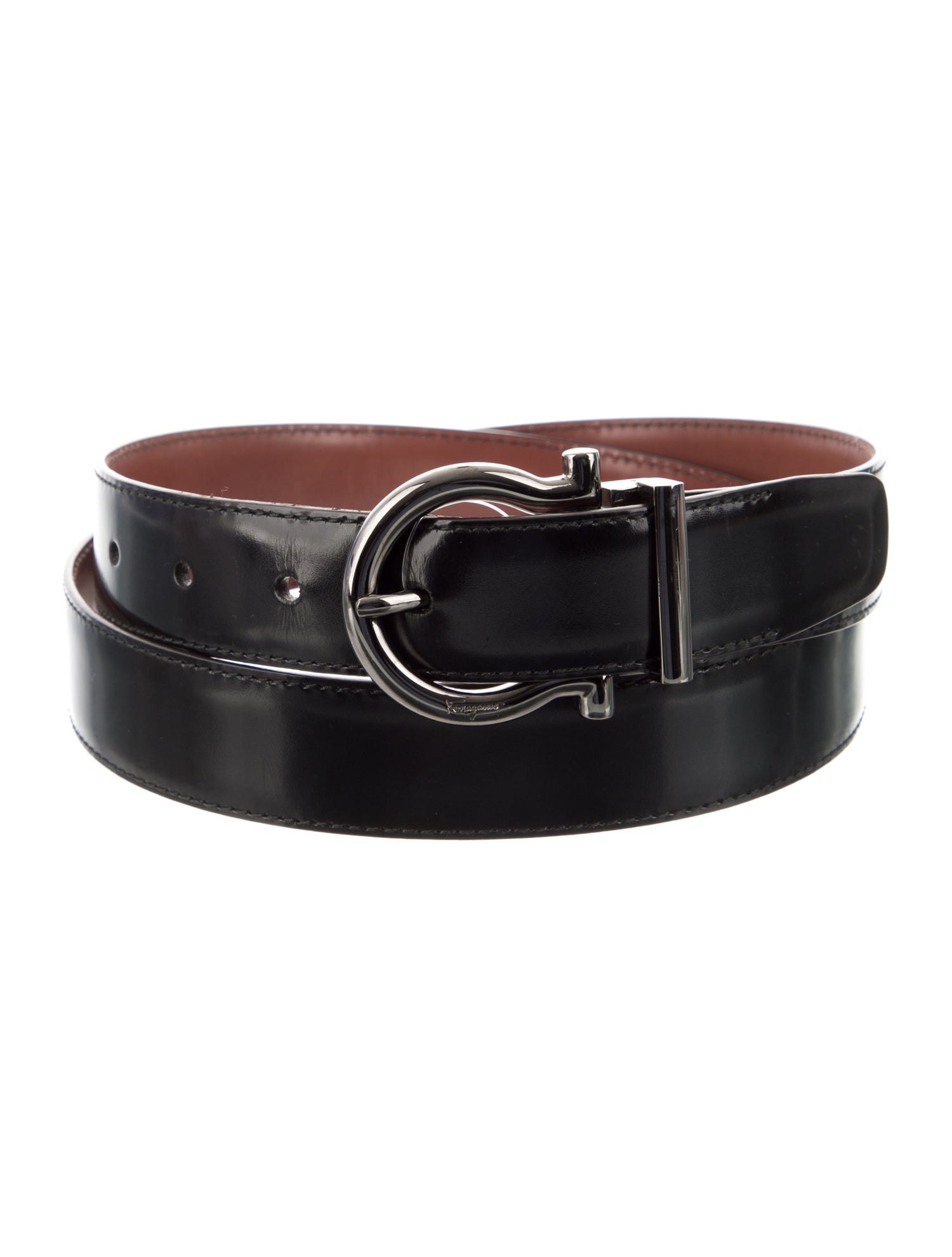 Ferragamo Skinny Leather Belt