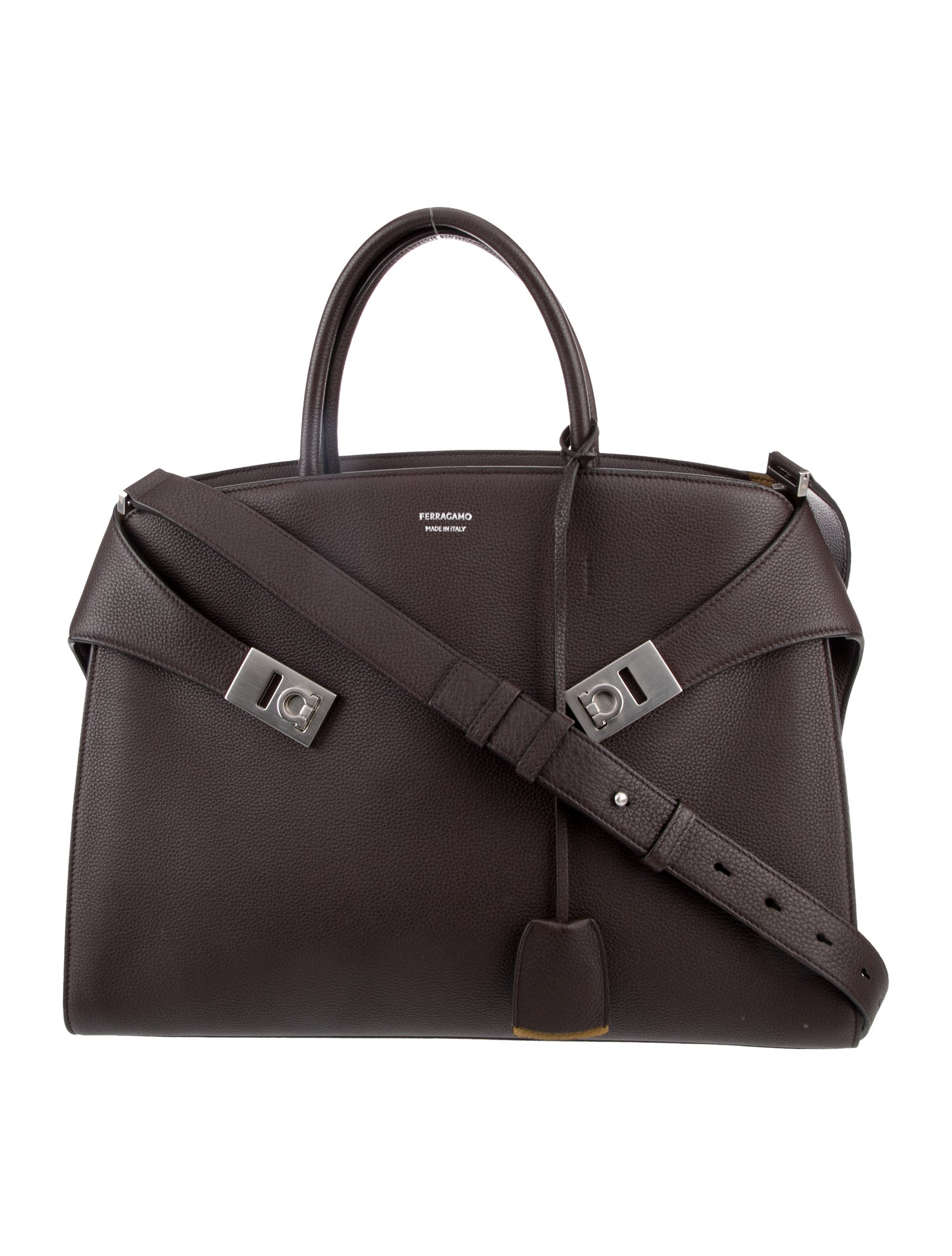 Ferragamo Leather Messenger Bag