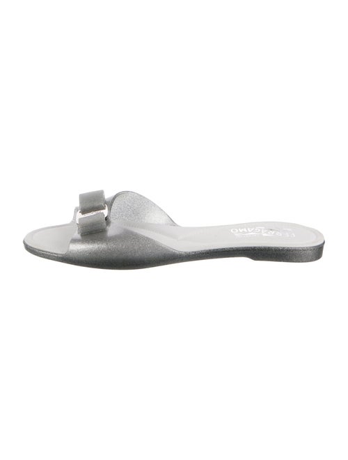 Ferragamo Vara Bow Accent Rubber Flats