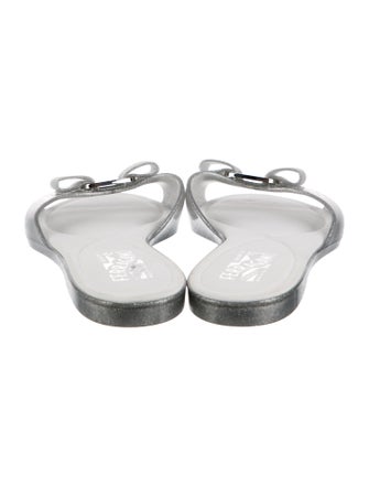 Ferragamo Vara Bow Accent Rubber Flats