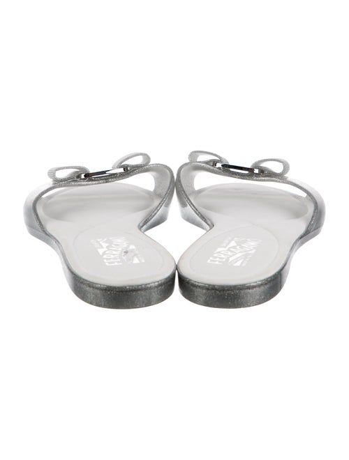 Ferragamo Vara Bow Accent Rubber Flats