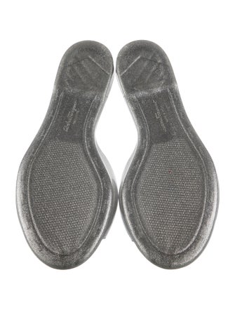 Ferragamo Vara Bow Accent Rubber Flats