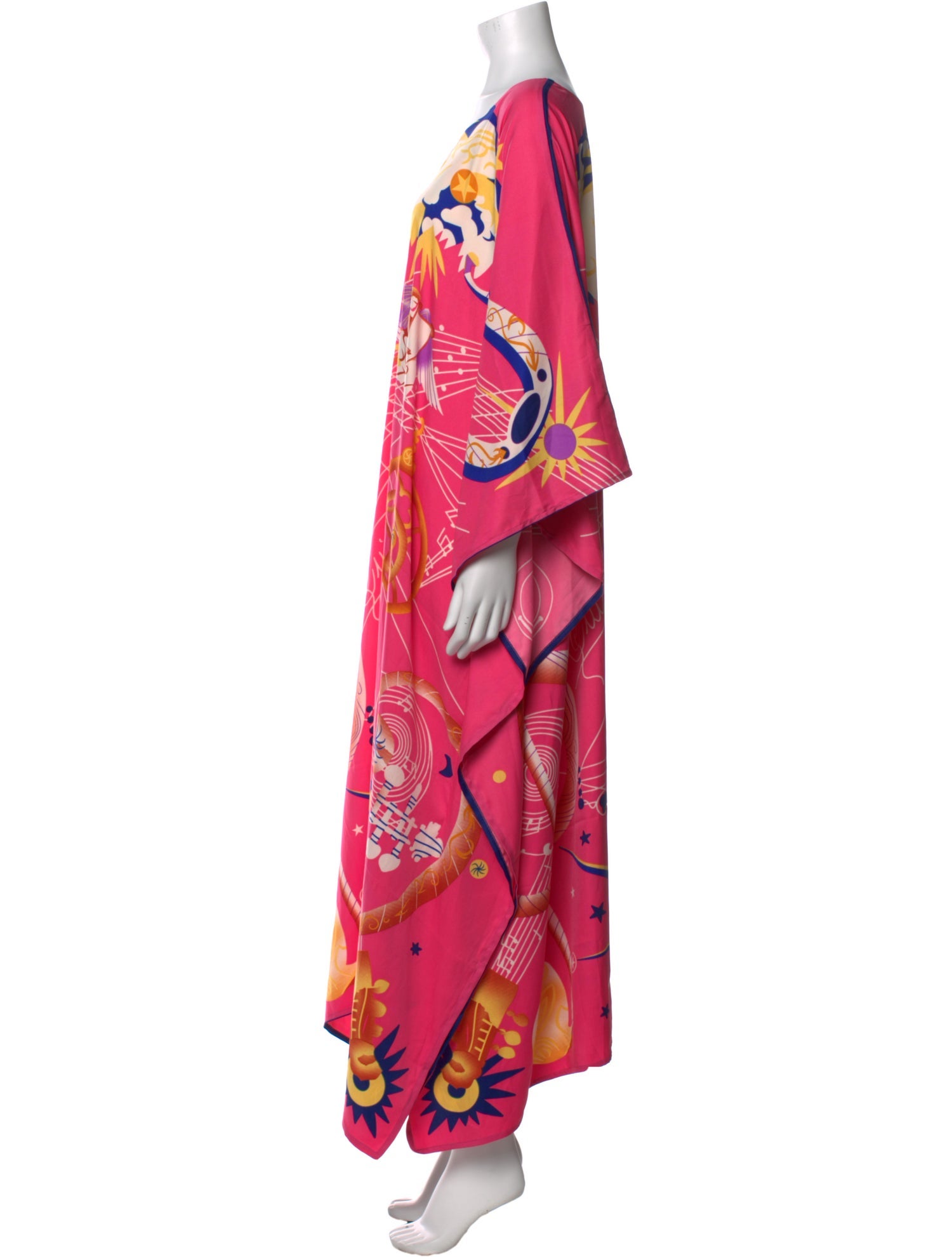 Ferragamo Printed Long Dress