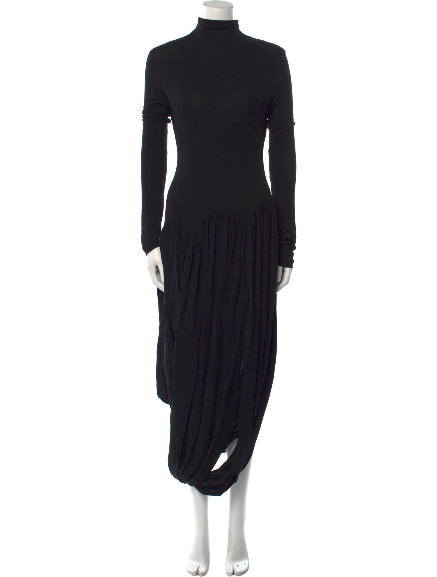 Ferragamo Turtleneck Long Dress