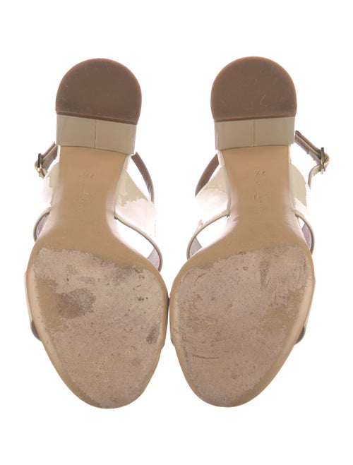 Ferragamo Vara Bow Accent Patent Leather Slingback Sandals