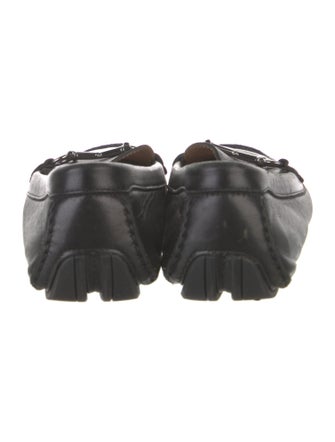 Ferragamo Gancini Logo Leather Loafers