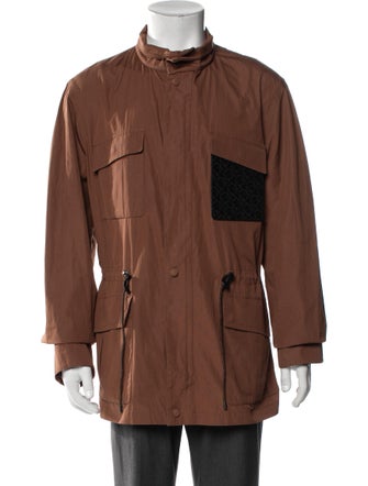 Ferragamo Colorblock Pattern Utility Jacket