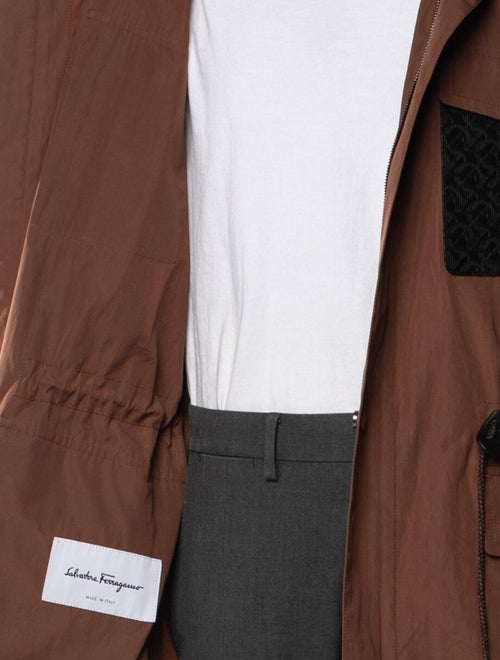 Ferragamo Colorblock Pattern Utility Jacket