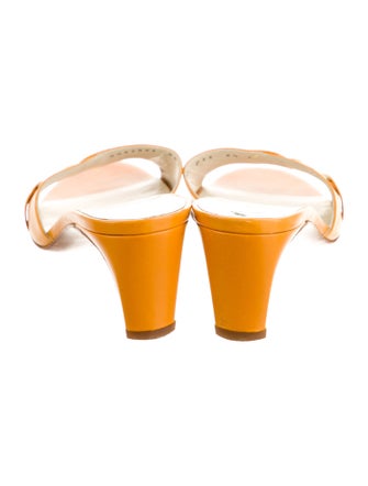 Ferragamo Leather Slides